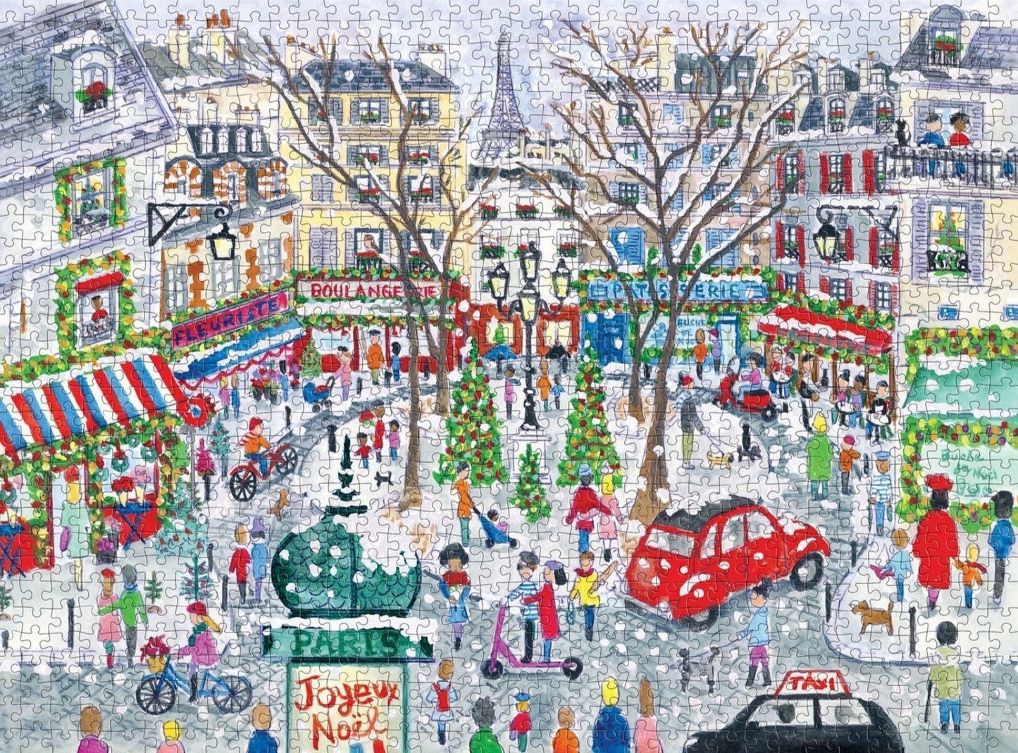 Karácsony Párizsban - csillogó fóliás! Galison 1000 darabos kirakó puzzle (GA - 9780735380547) - puzzlegarden