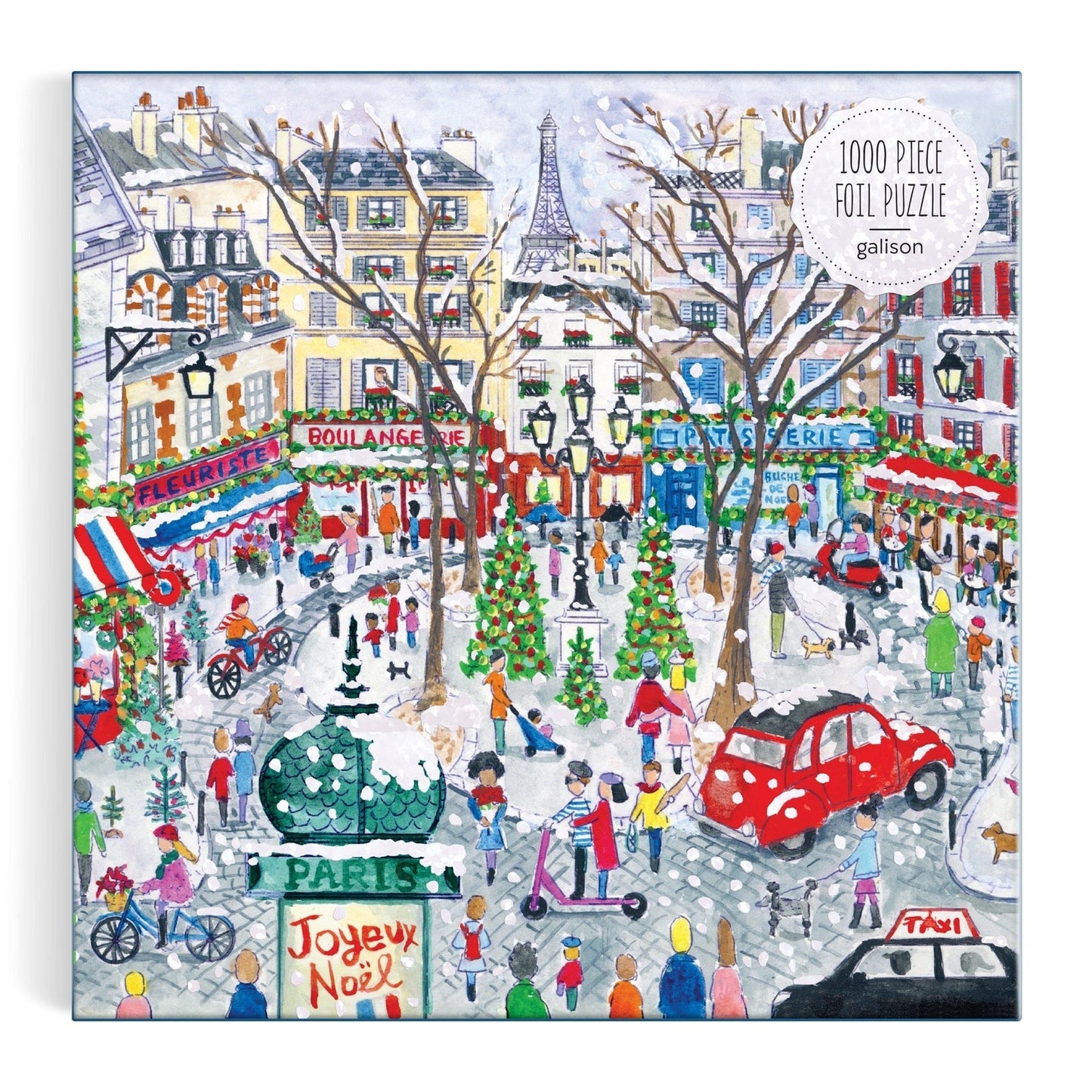 Karácsony Párizsban - csillogó fóliás! Galison 1000 darabos kirakó puzzle (GA - 9780735380547) - puzzlegarden