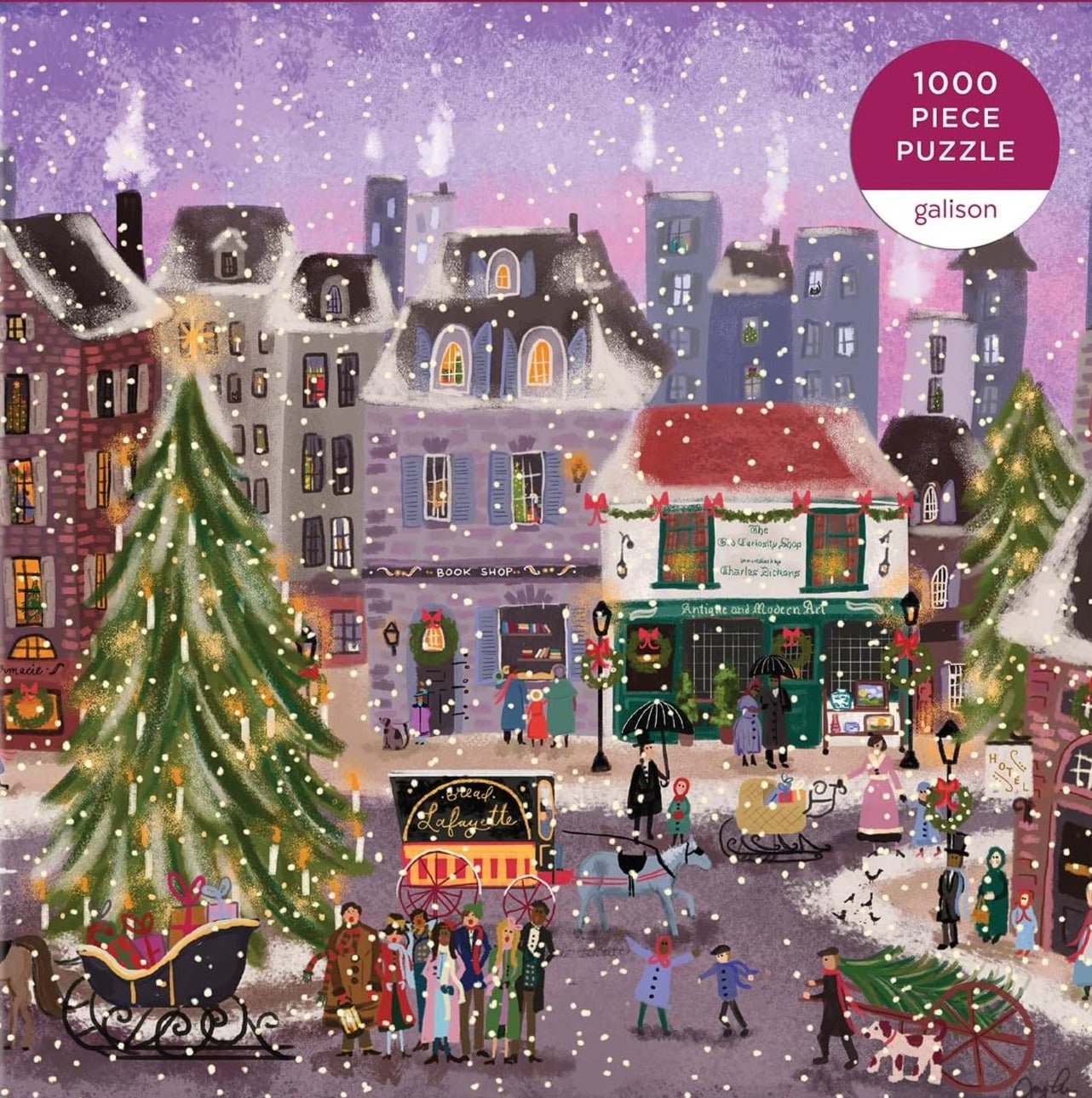 Karácsonyi tér Galison 1000 darabos kirakó puzzle (GA - M032922D) - puzzlegarden