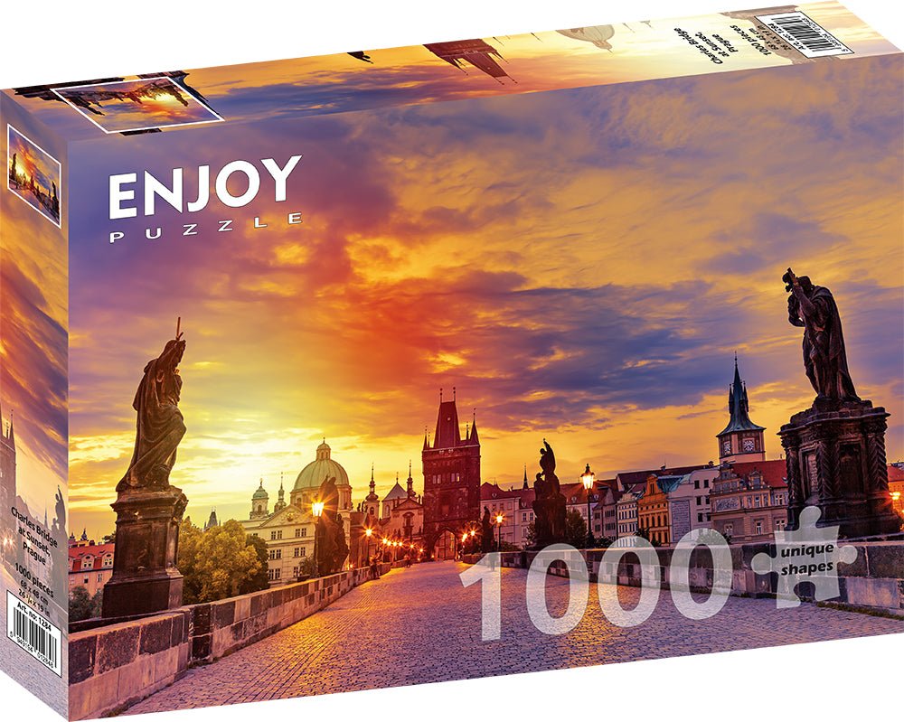 Károly híd a Naplementében, Prága Enjoy 1000 darabos kirakó puzzle (EN - 1284) - puzzlegarden