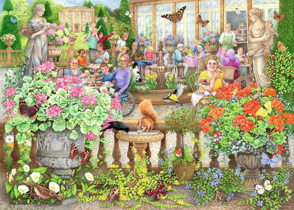 Kávézó a Télikertben Ravensburger 1000 darabos kirakó puzzle (RA - 17621) - puzzlegarden