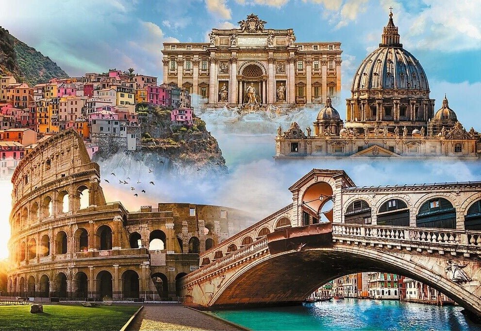 Kedvenc helyek Olaszországban Trefl 1500 darabos kirakó puzzle (TR - 26203) - puzzlegarden