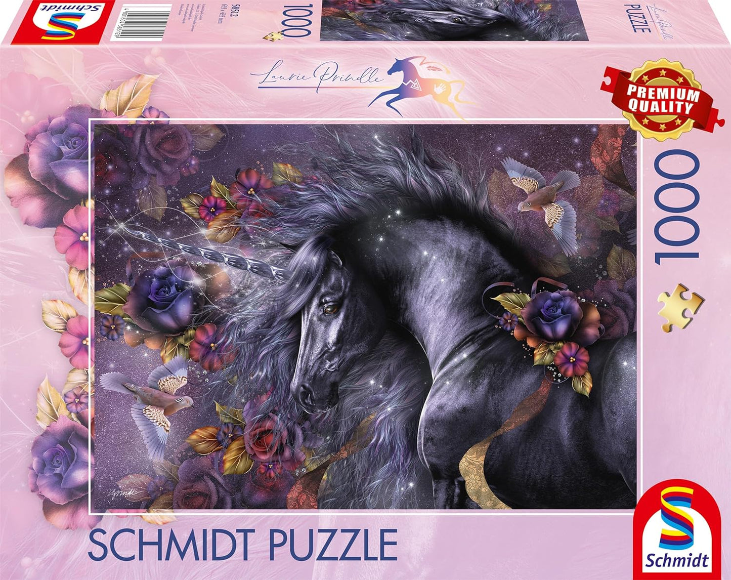 Kék Rózsa Schmidt Spiele 1000 darabos kirakó puzzle (SCH - 58512) - puzzlegarden