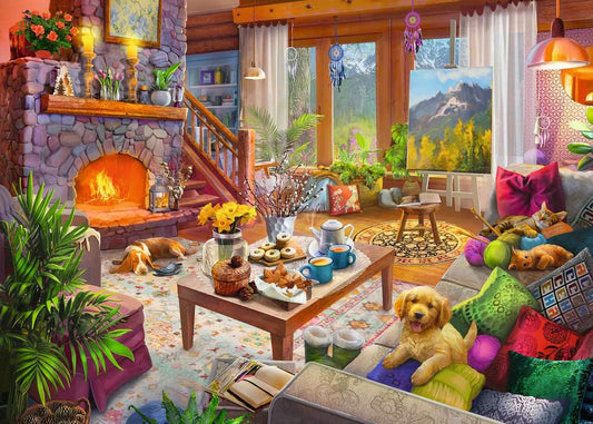 Kényelmes Kunyhó Ravensburger 1000 darabos kirakó puzzle (RA - 12000293) - puzzlegarden