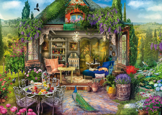 Kerti fészer a szőlőhegyen Schmidt Spiele 1000 darabos kirakó puzzle (SCH - 59794) - puzzlegarden