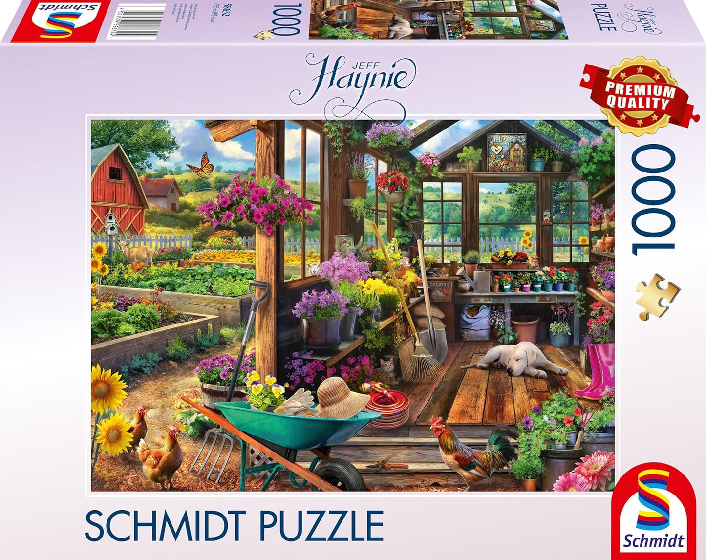 Kerti fészer Schmidt Spiele 1000 darabos kirakó puzzle (SCH - 58632) - puzzlegarden