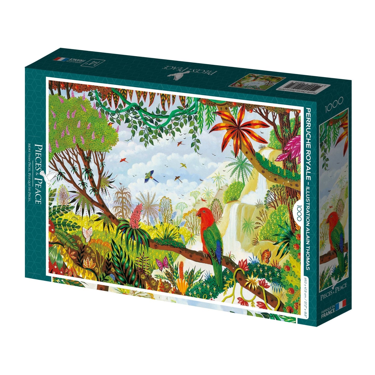 Király papagáj Pieces & Peace 1000 darabos kirakó puzzle (PaP - 0075) - puzzlegarden