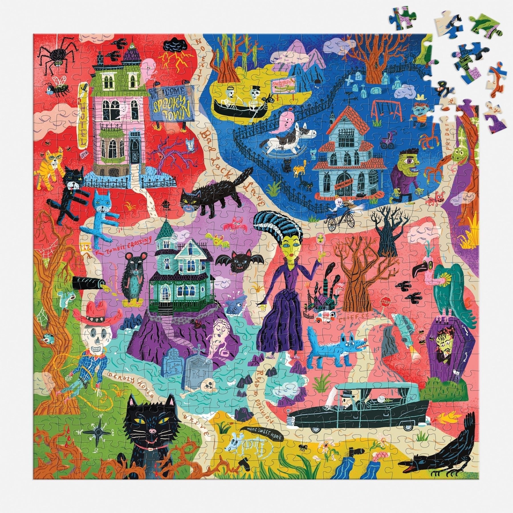 Kísértetváros Mudpuppy 500 darabos kirakó puzzle (GA - 9780735382343) - puzzlegarden