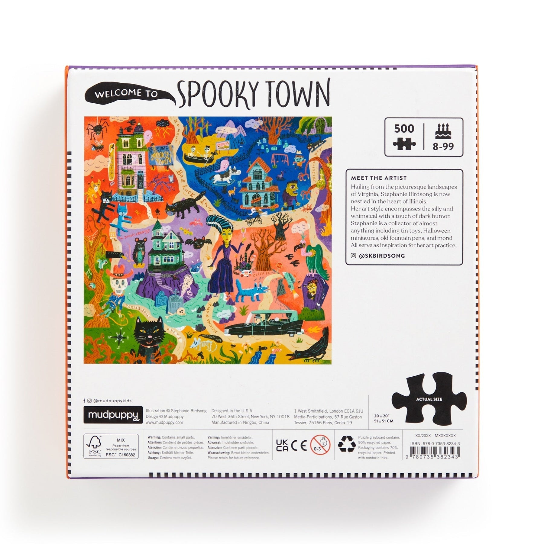 Kísértetváros Mudpuppy 500 darabos kirakó puzzle (GA - 9780735382343) - puzzlegarden