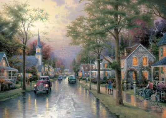 Kisvárosi reggel Schmidt Spiele 1000 darabos kirakó puzzle (SCH - 58441) - puzzlegarden