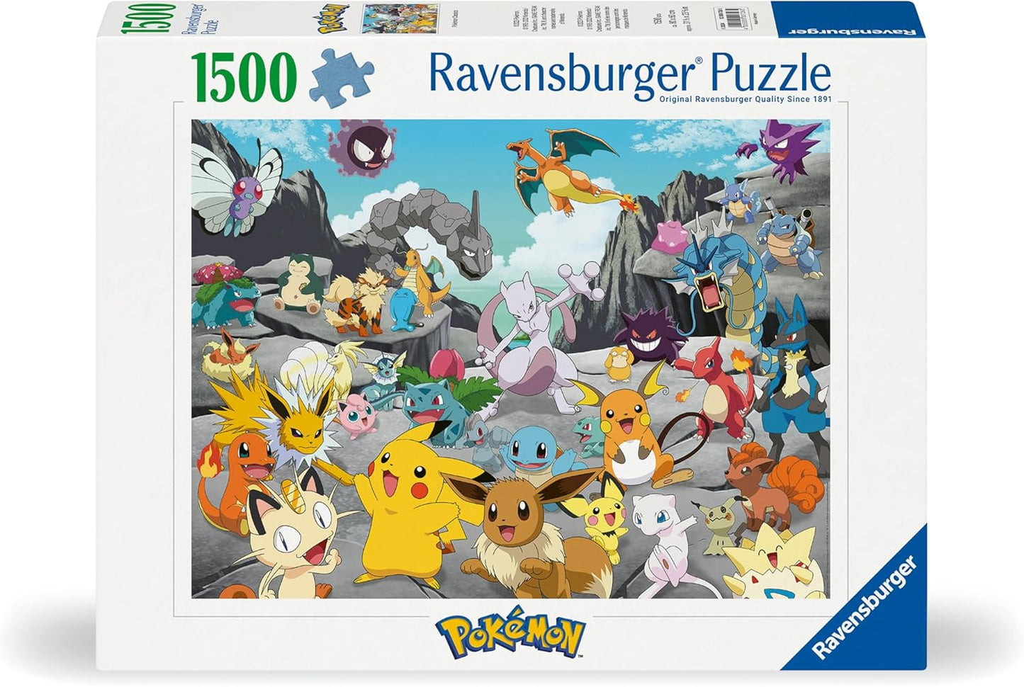 Klasszikus Pokémon Ravensburger 1500 darabos kirakó puzzle (RA - 16784) - puzzlegarden