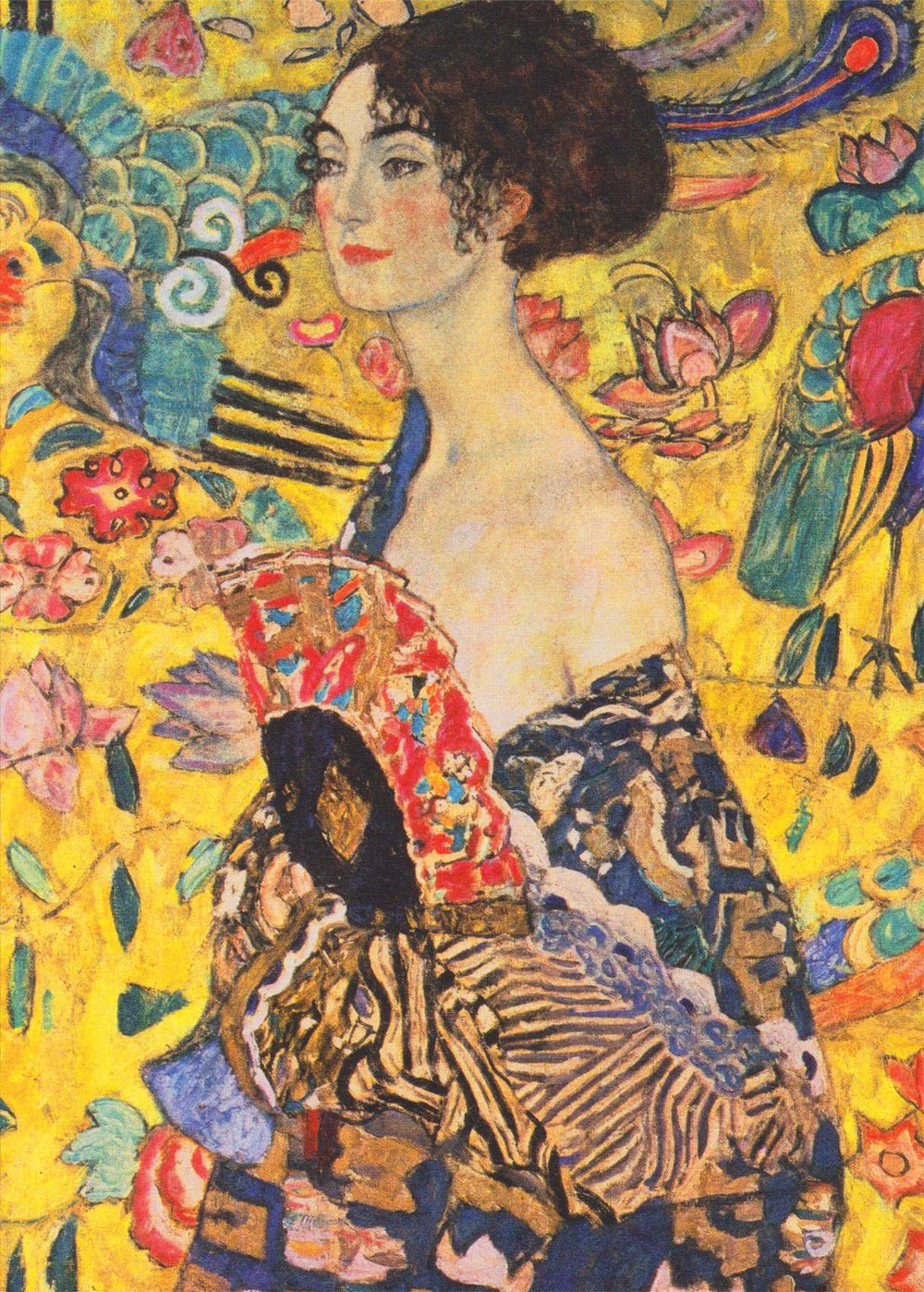 Klimt művészete: A csók, 1907–1908 – Hölgy legyezővel, 1917–1918 – 2×500 Grafika 500 darabos kirakó puzzle (GR-33775) - puzzlegarden