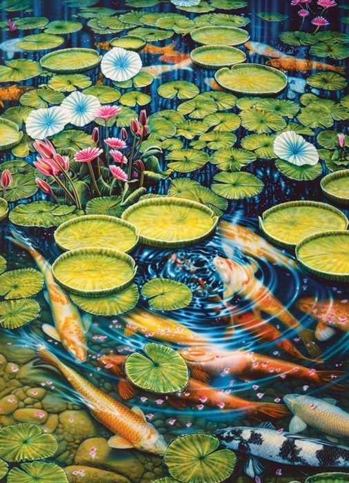 Koi Pond Cobble Hill 1000 darabos kirakó puzzle (CH - 40184) - puzzlegarden
