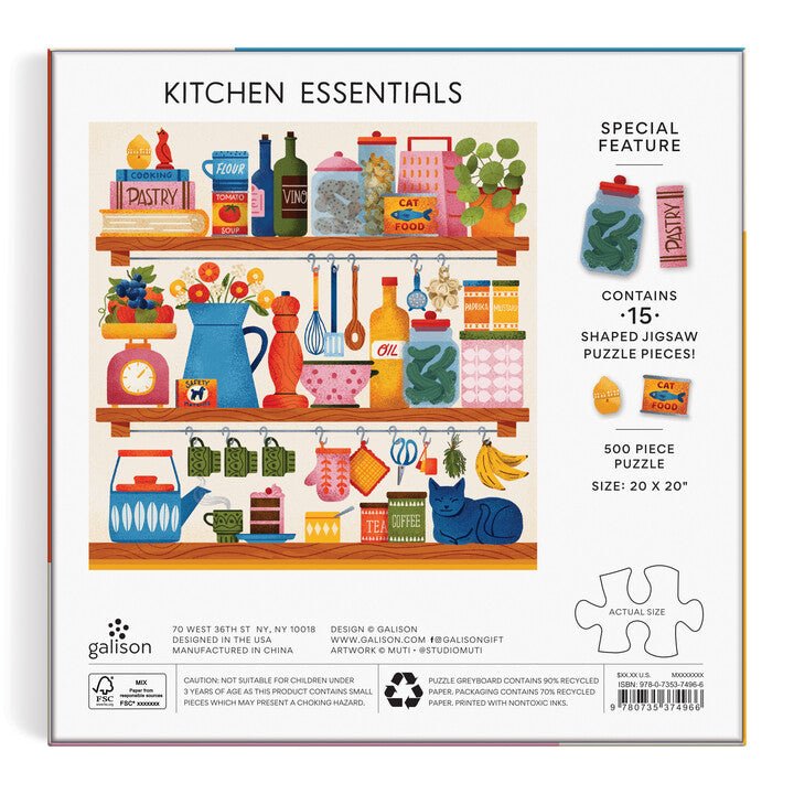 Konyhai Csecsebecsék Galison 500 darabos kirakó puzzle (GA - 9780735374966) - puzzlegarden