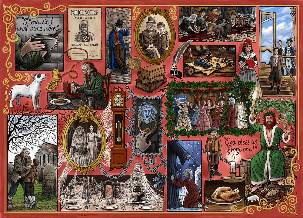 Könyv Klub - Charles Dickens Gibsons 1000 darabos kirakó puzzle (G - G7124) - puzzlegarden