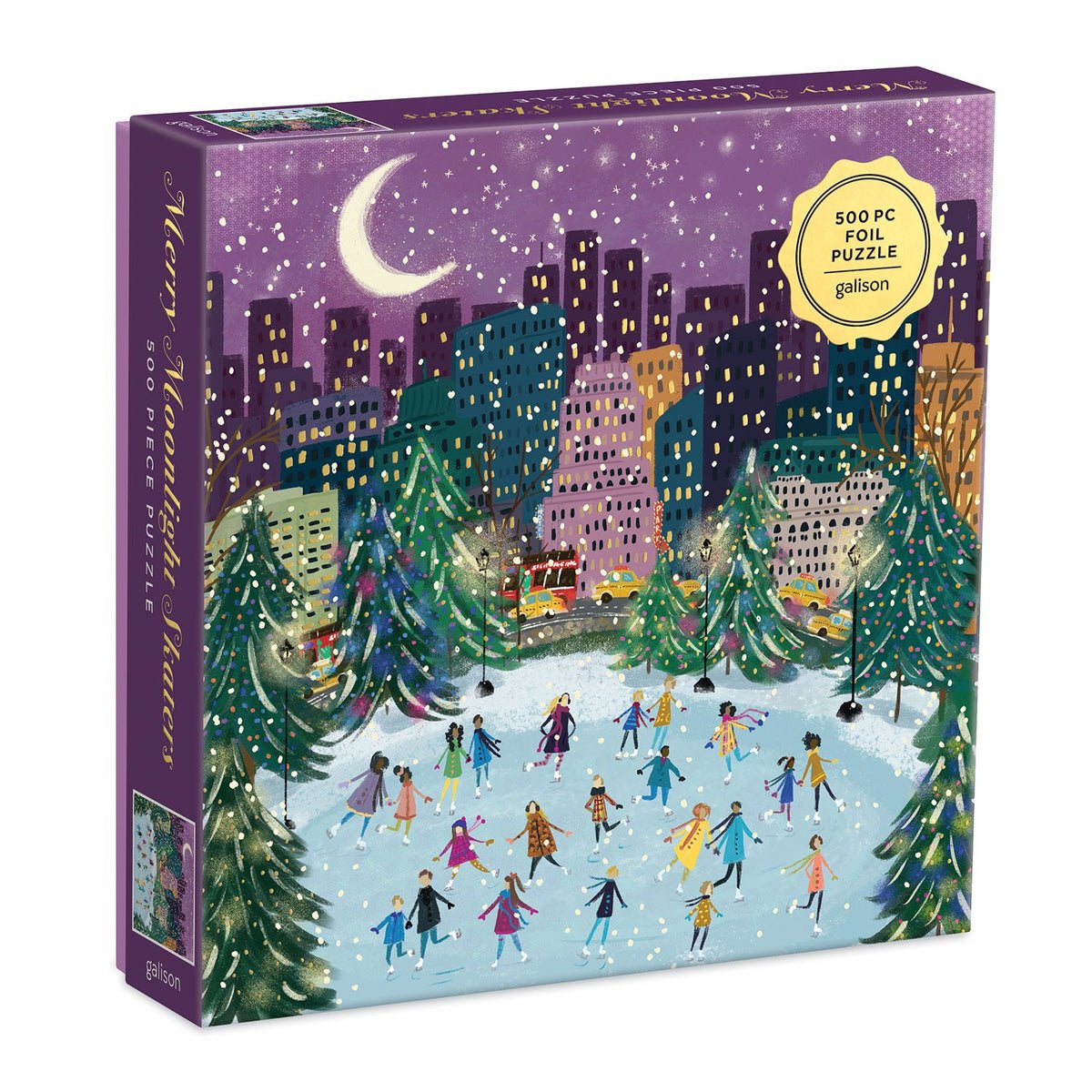 Korcsolyázás a holdfényben Galison 500 darabos kirakó puzzle (GA - M021822L - MMS) - puzzlegarden