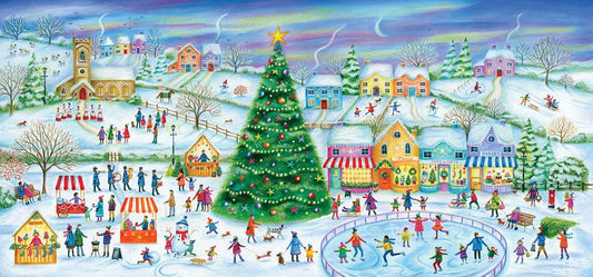 Korizás a faluban - panoráma Gibsons 636 darabos kirakó puzzle (G - G4060) - puzzlegarden