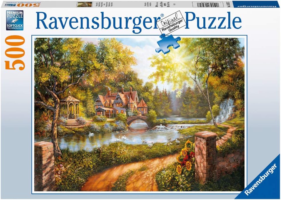 Kunyhó a Folyóparton Ravensburger 500 darabos kirakó puzzle (RA - 16582) - puzzlegarden