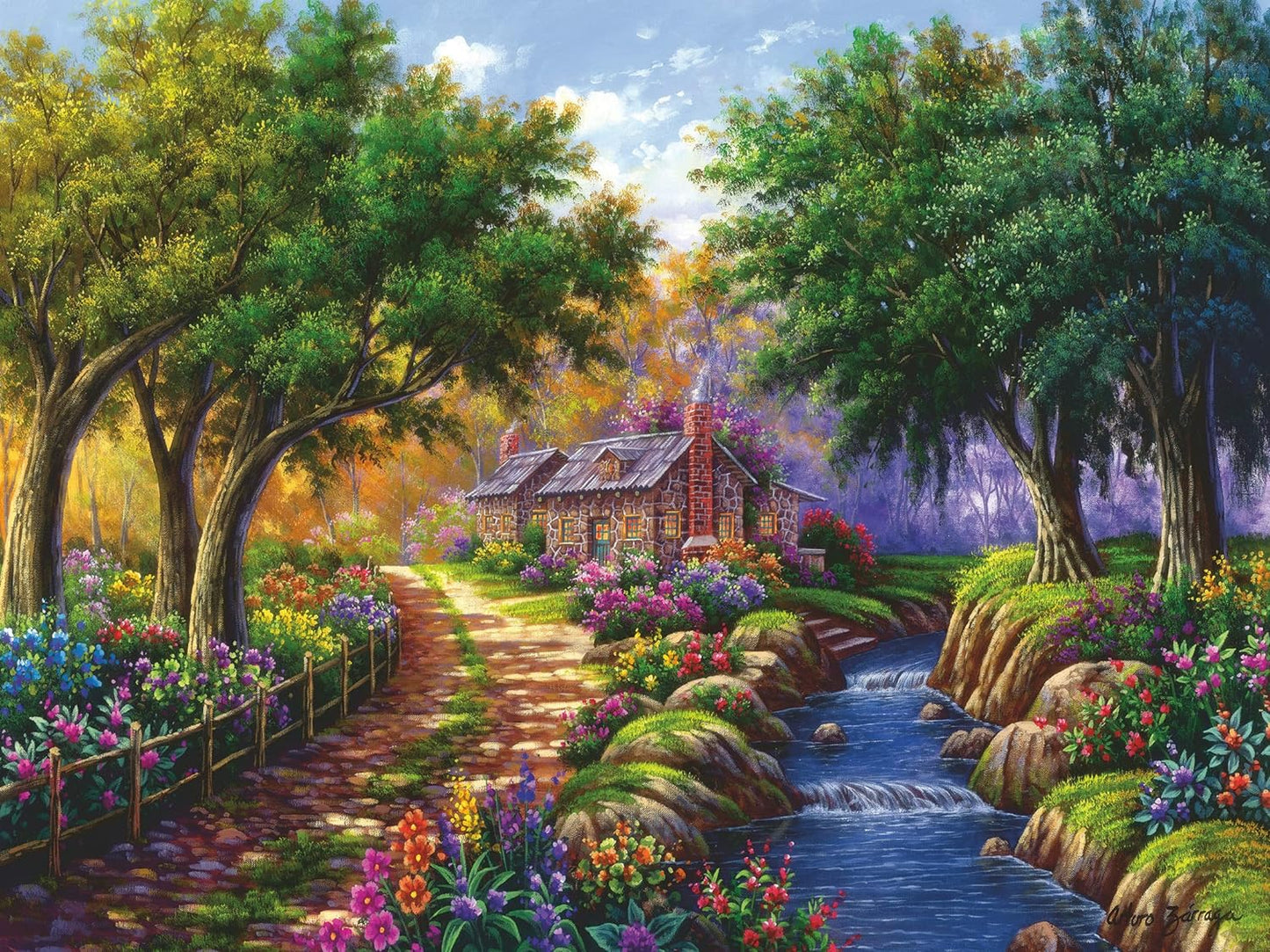 Kunyhó a Folyóparton Ravensburger 1500 darabos kirakó puzzle (RA - 17109) - puzzlegarden