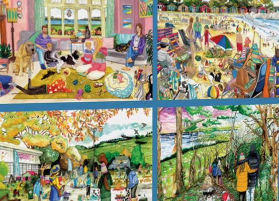 Kutyavilág - 4x500 Gibsons 500 darabos kirakó puzzle (G - G5065) - puzzlegarden