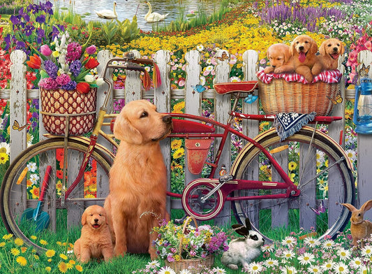 Kutyusok a kertben Ravensburger 500 darabos kirakó puzzle (RA - 15036) - puzzlegarden