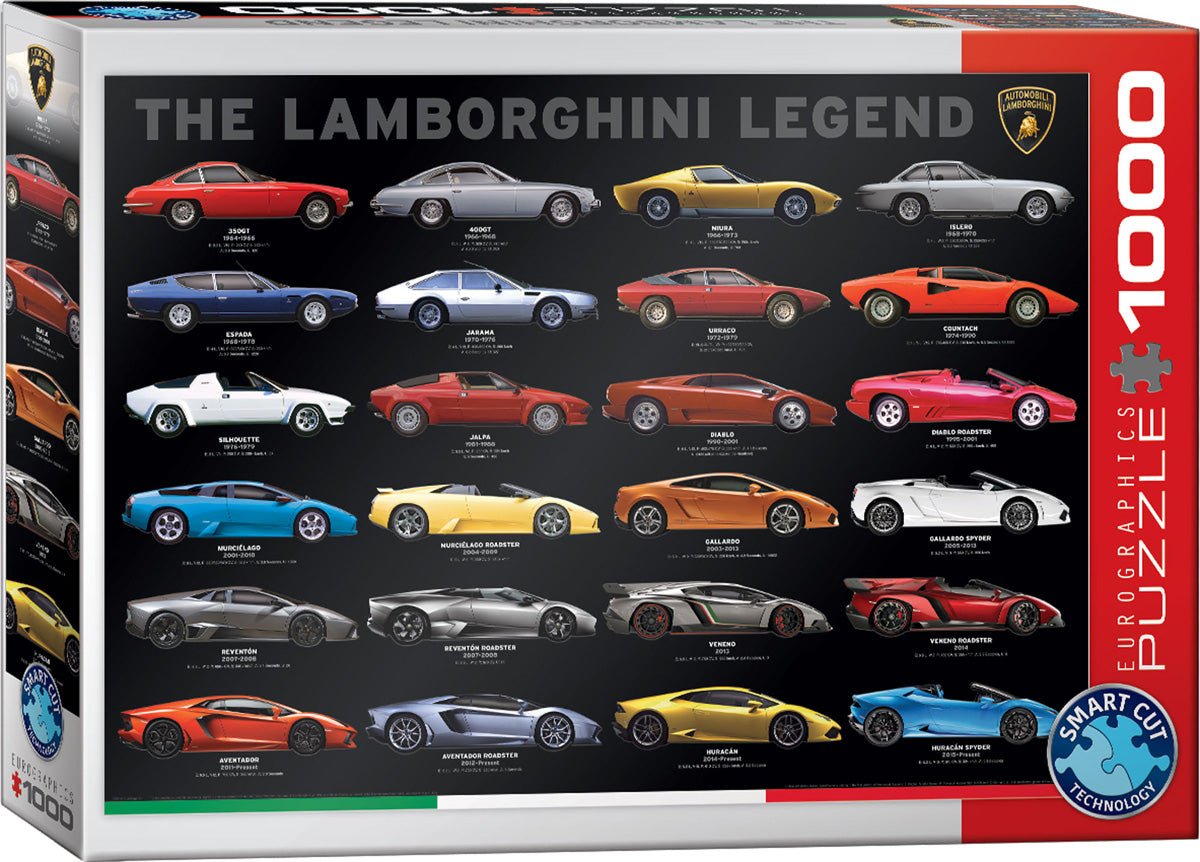 Legendás Lamborghini Eurographics 1000 darabos kirakó puzzle (EUR - 6000 - 0822) - puzzlegarden