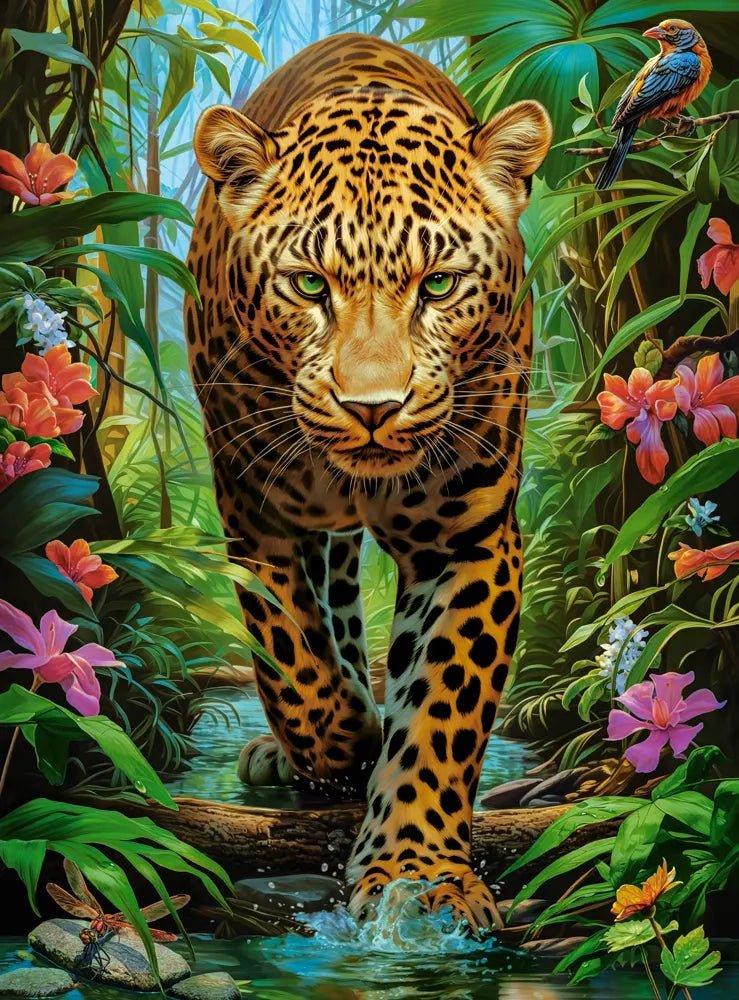 Leopárd a Vadonban Castorland 2000 darabos kirakó puzzle (C - 200955) - puzzlegarden