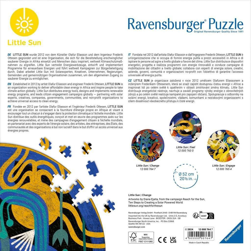 Little Sun - Változtass! Ravensburger 500 darabos kirakó puzzle (RA - 12000764) - puzzlegarden