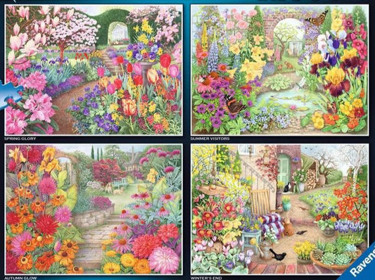 Boldog Napok No. 4 - Ragyogó Kertek Ravensburger 4x500 darabos kirakó puzzle (RA - 17139) - puzzlegarden