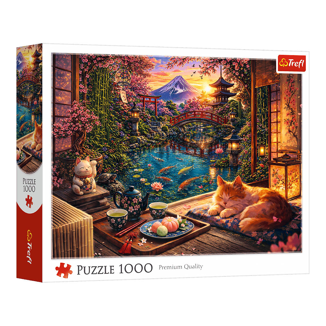 Macska a szakurakertben Trefl 1000 darabos kirakó puzzle (TR-10348) - puzzlegarden