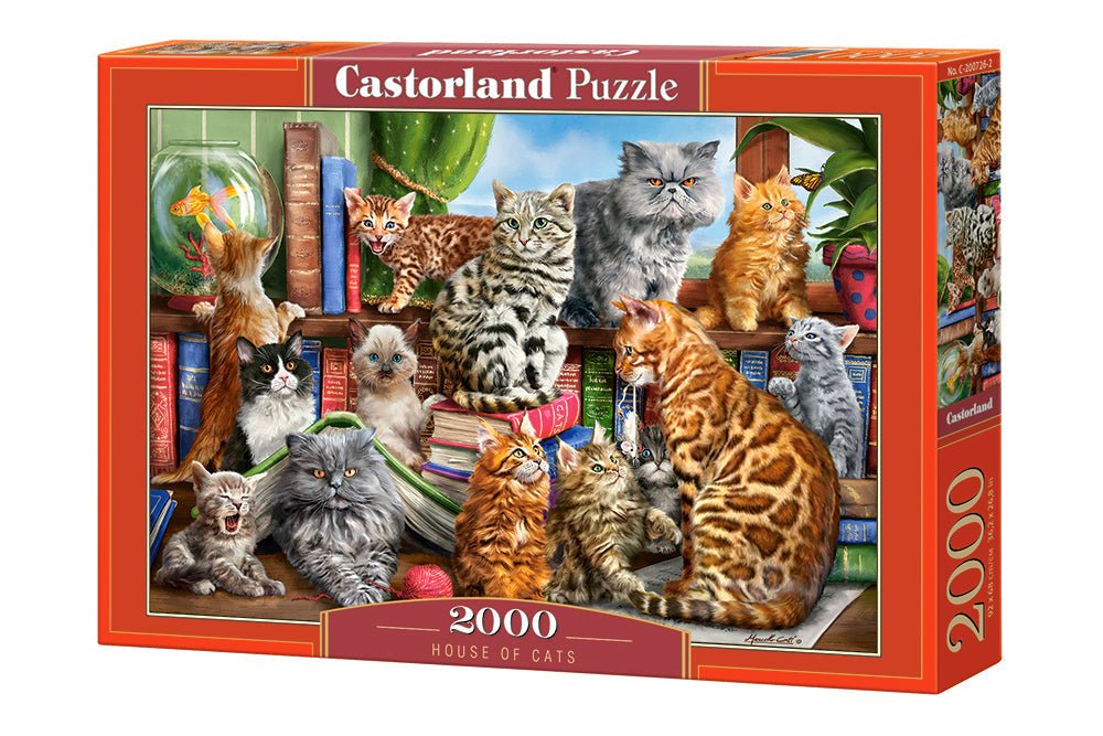 Macskák háza Castorland 2000 darabos kirakó puzzle (C - 200726) - puzzlegarden