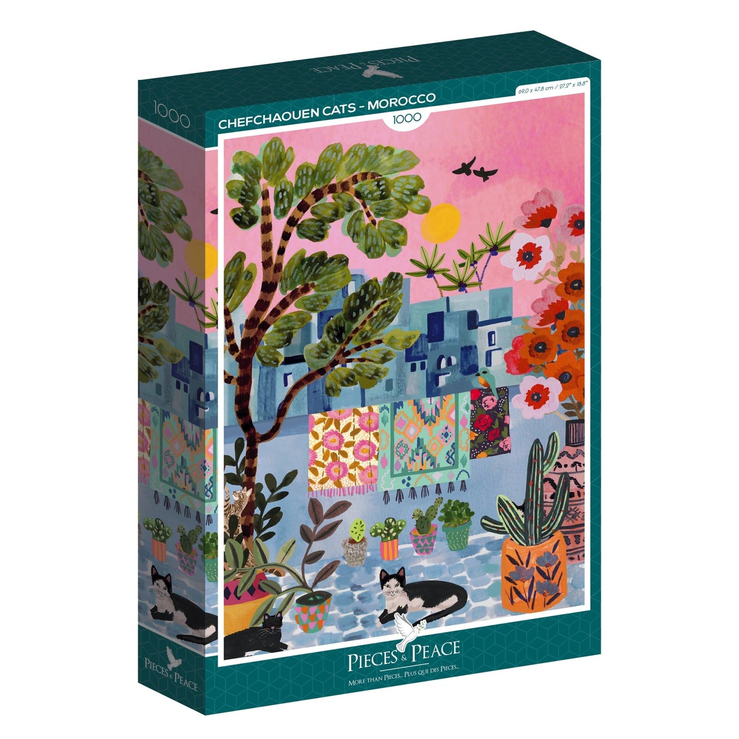 Macskák Sefsávenben Pieces & Peace 1000 darabos kirakó puzzle (PaP - 0038) - puzzlegarden