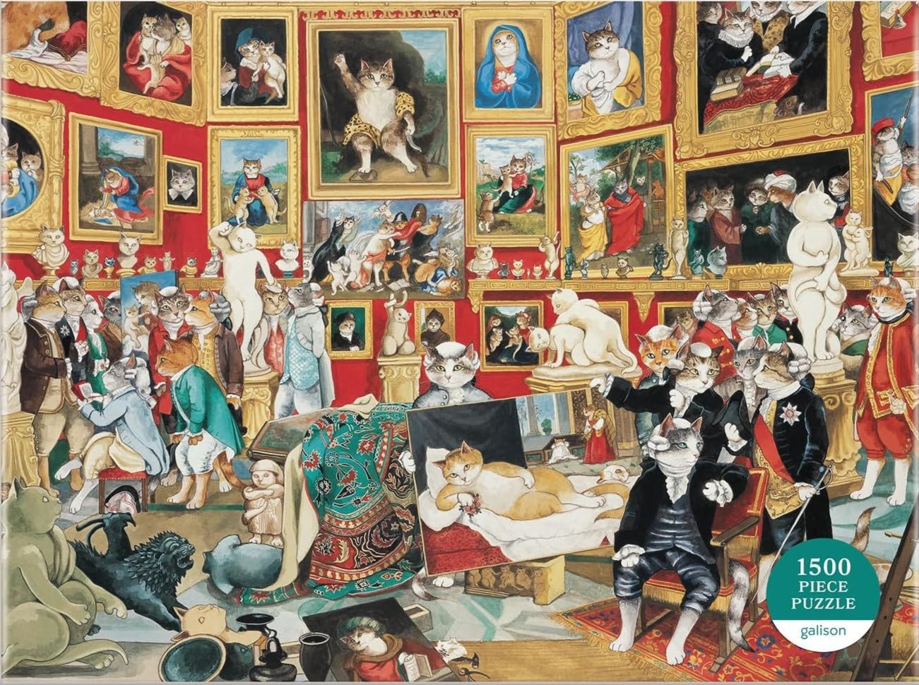 Macskaművészet - Uffizi Galéria Tribuna terme Galison 1500 darabos kirakó puzzle (GA - M1012121G) - puzzlegarden