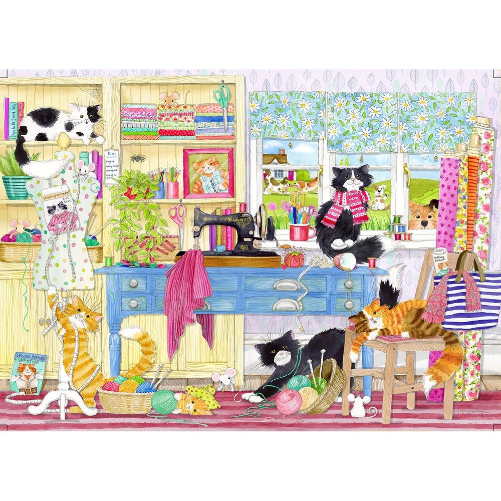 Macskatasztrófák - 4x500 Gibsons 500 darabos kirakó puzzle (G - G5062) - puzzlegarden