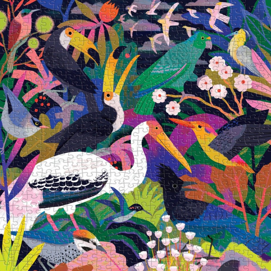 Madarak a sötétben - sötétben világít Mudpuppy 500 darabos kirakó puzzle (GA - 9780735378711) - puzzlegarden