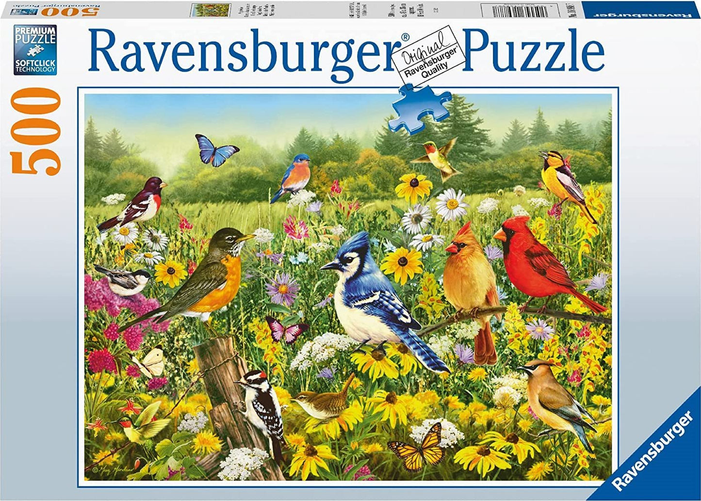 Madarak a tisztáson Ravensburger 500 darabos kirakó puzzle (RA - 16988) - puzzlegarden