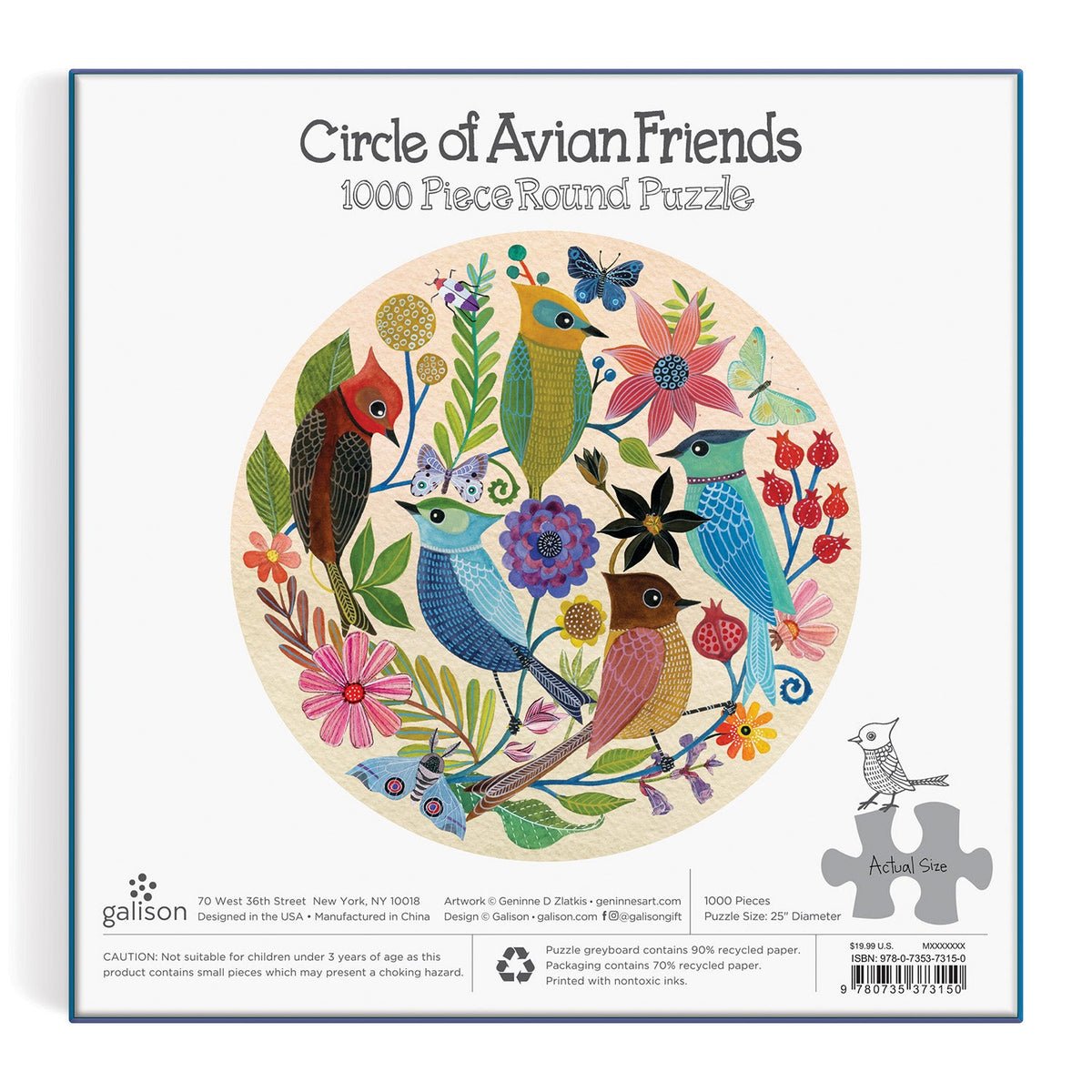 Madárkák Galison 1000 darabos kirakó puzzle (GA - 9780735373150) - puzzlegarden