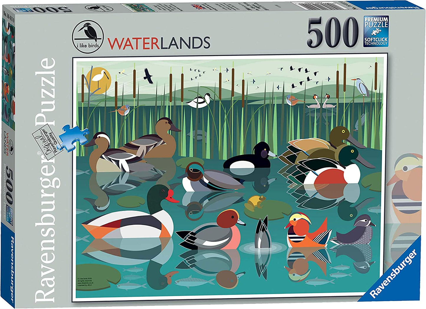 Madárkedvelők - Kacsa tó Ravensburger 500 darabos kirakó puzzle (RA - 16411) - puzzlegarden