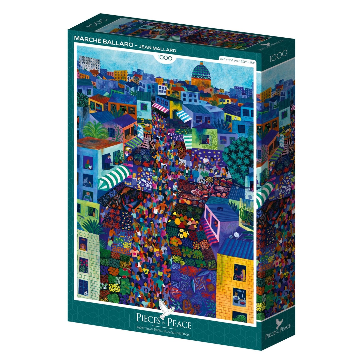 Marché Ballaro - Nyüzsgő Piac Pieces & Peace 1000 darabos kirakó puzzle (PaP - 0057) - puzzlegarden
