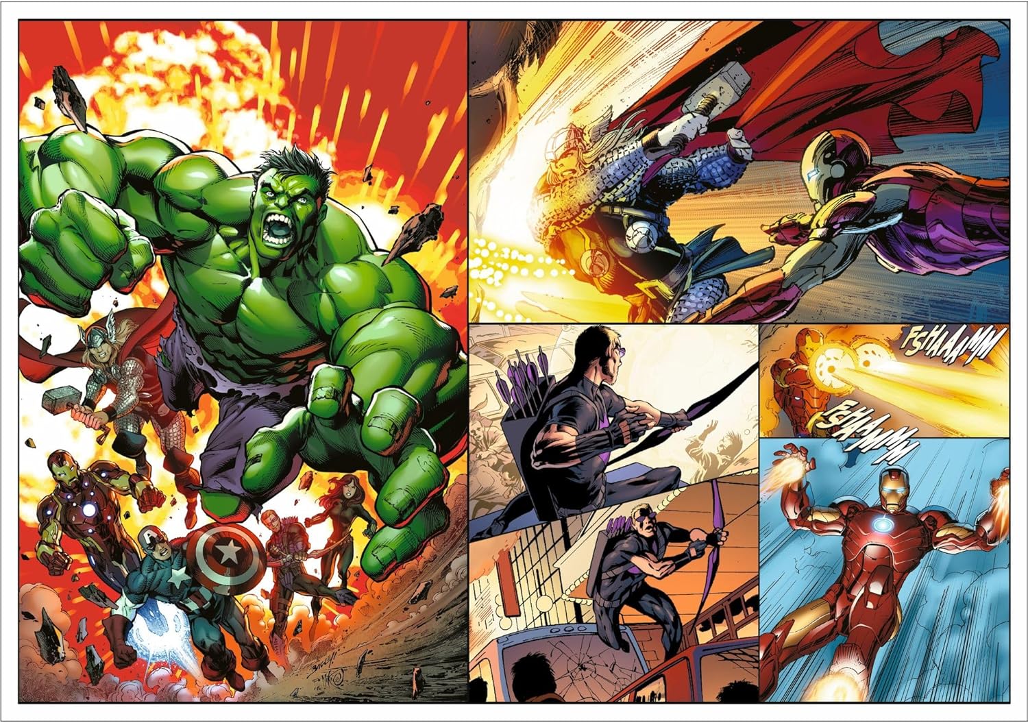 Marvel Hősök - 4x250 Trefl 250 darabos kirakó puzzle (TR - 13309) - puzzlegarden