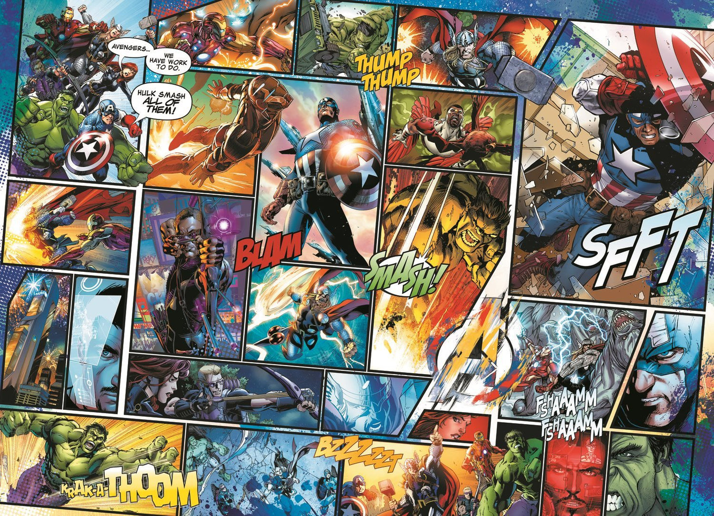 Marvel Képregények - FA kirakó Trefl Wood Craft 1000 darabos kirakó puzzle (TR - 20165) - puzzlegarden
