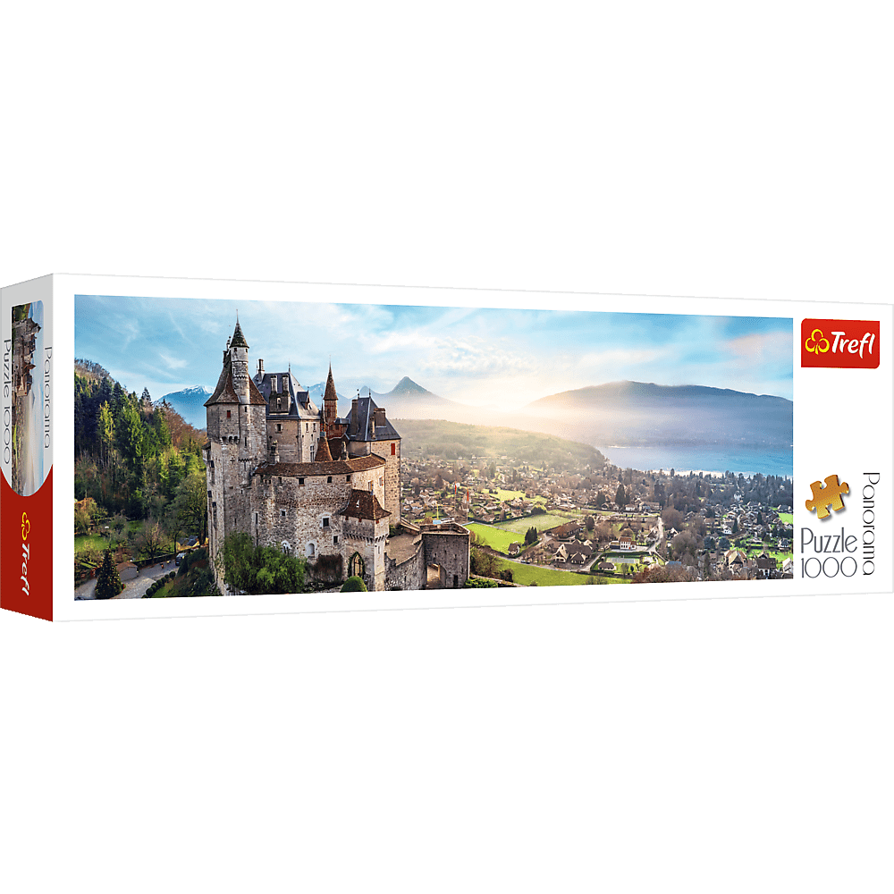 Menthon Kastély, Franciaország - panoráma Trefl 1000 darabos kirakó puzzle (TR - 29055) - puzzlegarden