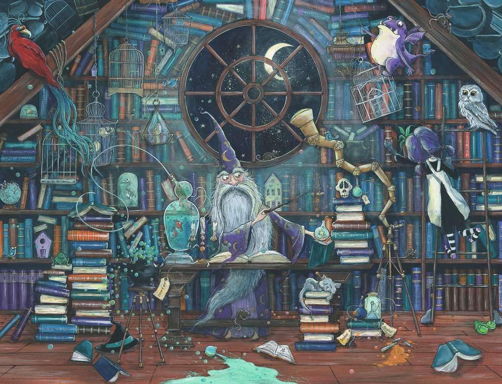 Merlin, a varázsló - sérült doboz Ravensburger 2000 darabos kirakó puzzle (RA - 17112) - puzzlegarden