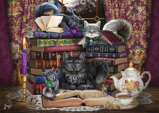 Mesedélután macskákkal Schmidt Spiele 1000 darabos kirakó puzzle (SCH - 57534) - puzzlegarden