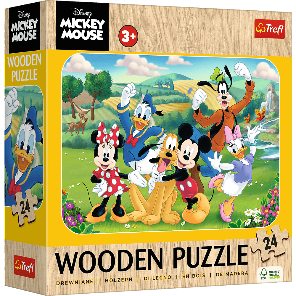 Mickey és Barátai - Fa kirakó Trefl Wood Craft 24 darabos kirakó puzzle (TR - 20278) - puzzlegarden