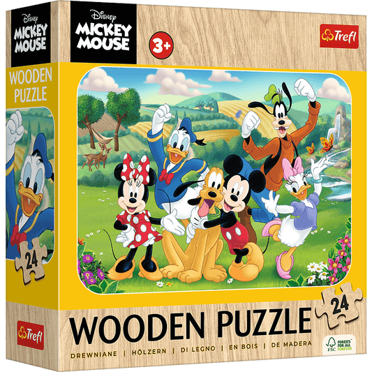 Mickey és Barátai - Fa kirakó Trefl Wood Craft 24 darabos kirakó puzzle (TR - 20278) - puzzlegarden