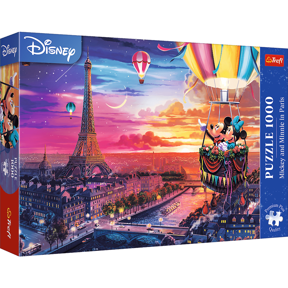 Mickey és Minnie Párizsban Trefl 1000 darabos kirakó puzzle (TR - 10917) - puzzlegarden