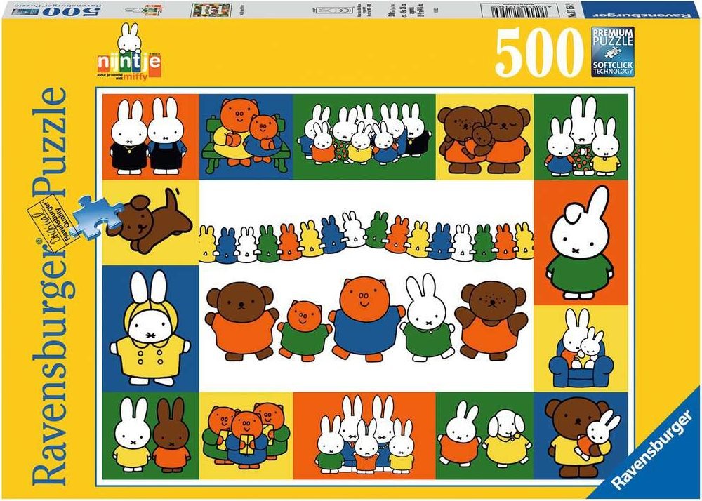 Miffy Portrék Ravensburger 500 darabos kirakó puzzle (RA - 17156) - puzzlegarden