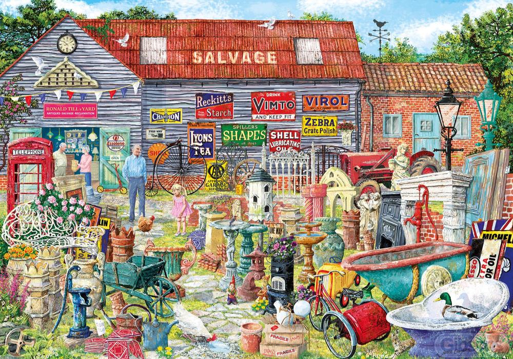 Mindenféle csecsebecsék Gibsons 1000 darabos kirakó puzzle (G - G6318) - puzzlegarden