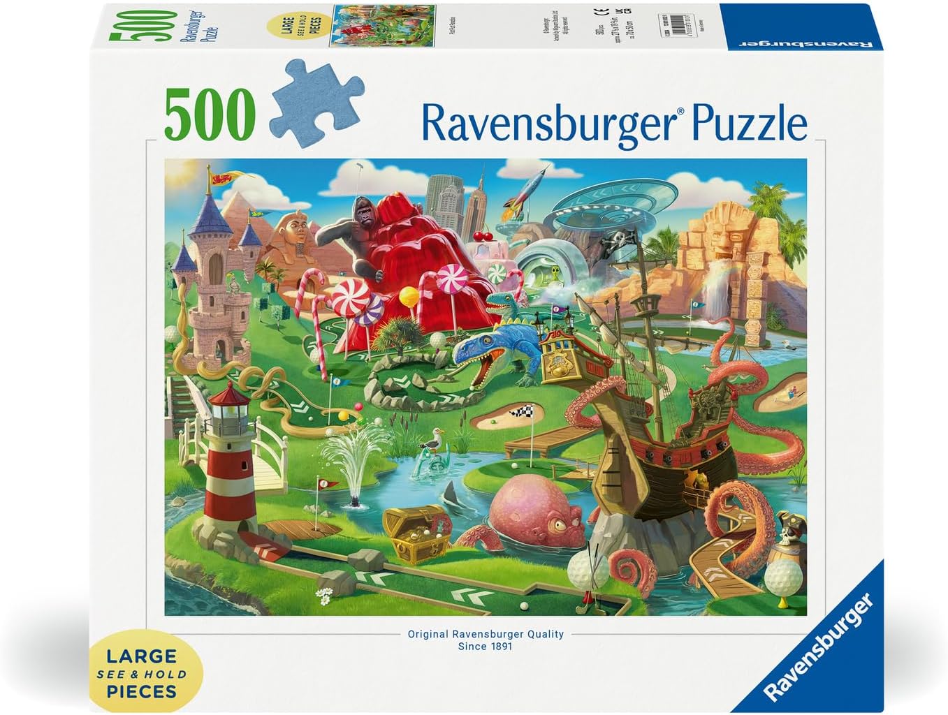 Mini Golf Pálya - XXL Ravensburger 500 darabos kirakó puzzle (RA - 12001002) - puzzlegarden
